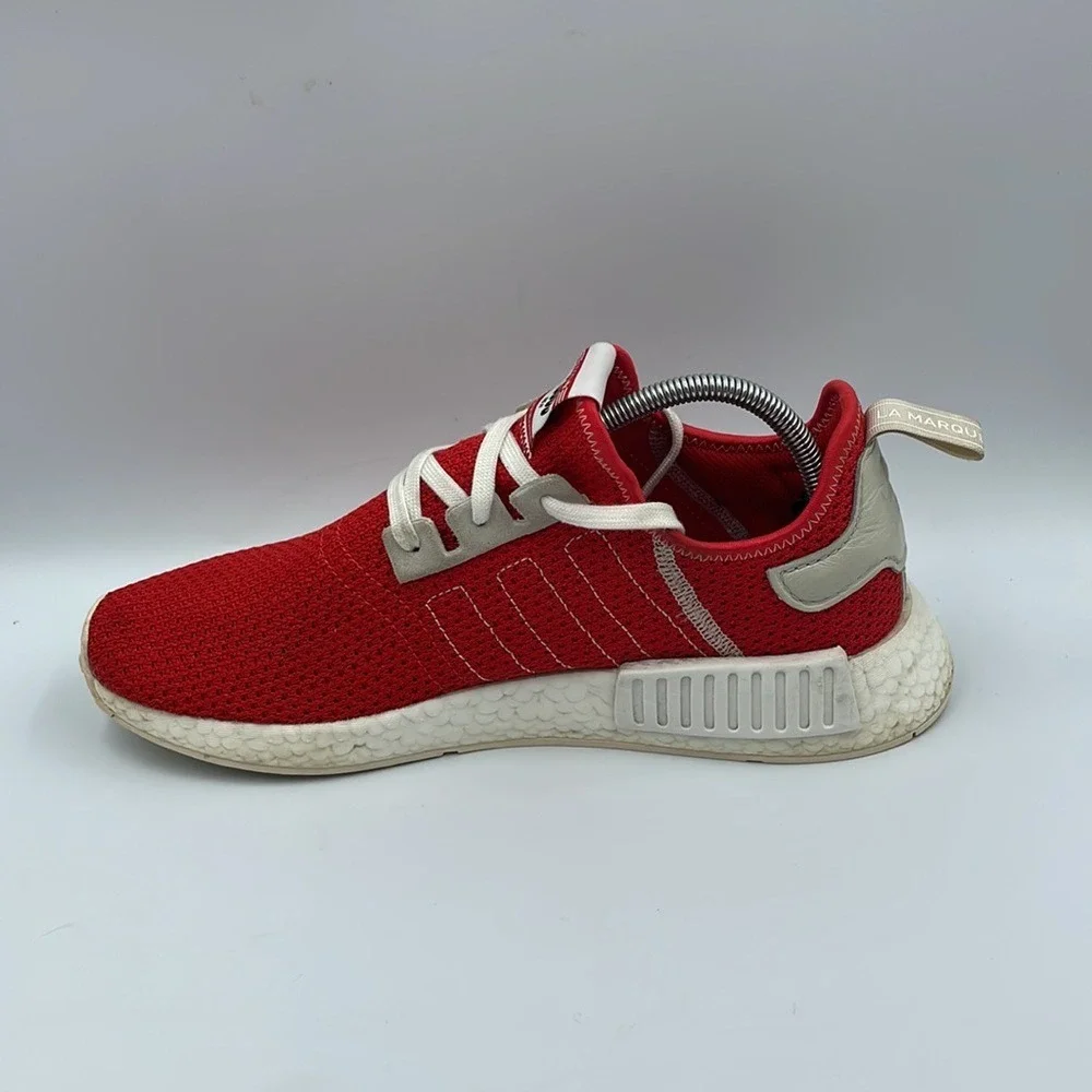 Adidas NMD R1 Red White Running Shoes BD7897 Men's Sz 10
